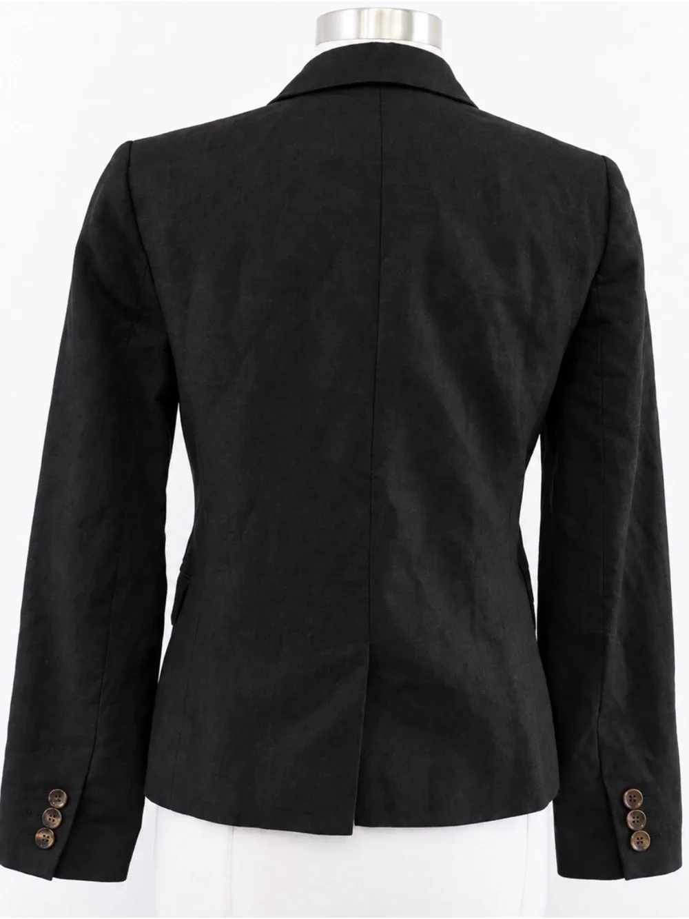 J. Crew Black Tailored Women's Blazer with Notch Lapel